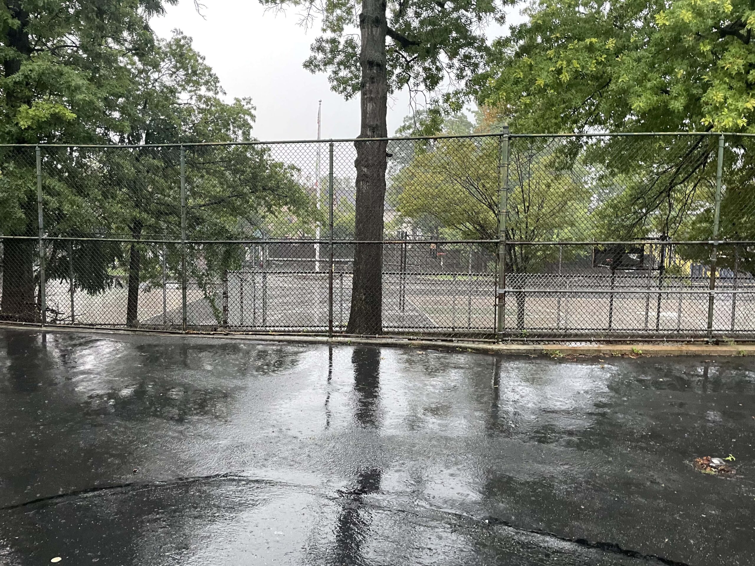 Late Summer 2023 rain storm at the ancient Great Kills Park -Staten Island